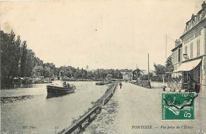 CPA FRANCE 95  "Pontoise, vue prise de l'Ecluse"