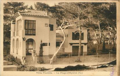 / CPA FRANCE 83 "La Plage d'hyères, villa Picciola"