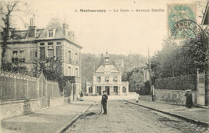 CPA FRANCE 95  "Montmorency, la gare, avenue Emilie