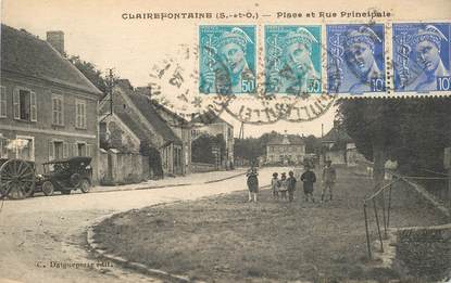 CPA FRANCE 78 "Clairefontaine, Place et rue principale"