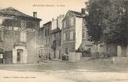 34 Herault CPA FRANCE 34  "Le Caylar, la Place" / BOUCHERIE JOURDAN