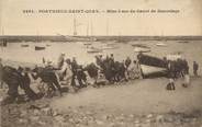 22 Cote D'armor / CPA FRANCE 22 "Portrieux Saint Quay, mise à sec du canot de sauvetage"