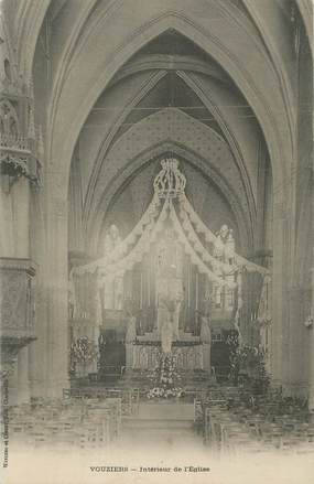 / CPA FRANCE 08 "Vouziers, intérieur de l'église"