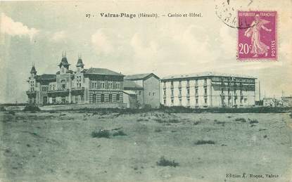 CPA FRANCE 34  "Valras Plage, Casino Hotel"