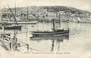 34 Herault CPA FRANCE 34  "Cette, vue générale sur le vieux port, Montagne Sainte Clair"