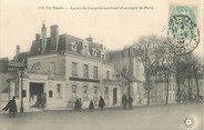 37 Indre Et Loire / CPA FRANCE 37 "Tours, agence du comptoir national d'escompte de Paris"