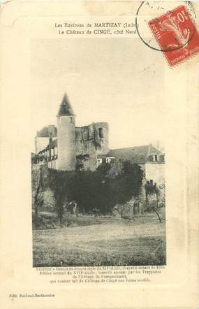 / CPA FRANCE 36 "Les environs de Martizay, le château de Cingé"