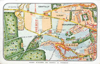 / CPA FRANCE 54 "Voies d'accès de Nancy à Prébois"