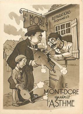 / CPSM FRANCE 63 "Le Mont Doré guérit l'Asthme"