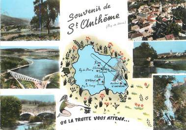 / CPSM FRANCE 63 "Souvenir de Saint Anthème "