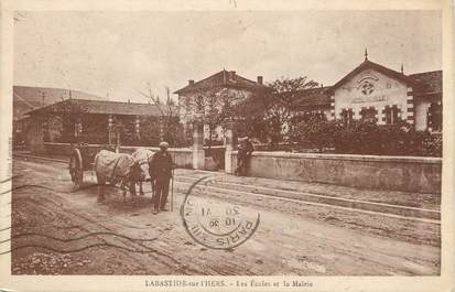 / CPA FRANCE 09 "Labastide sur l'Hers, les écoles et la mairie"