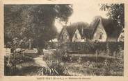 28 Eure Et Loir / CPA FRANCE 28 "Saint Piat, maison de Chaume"