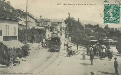 CPA FRANCE 01 "Gex, les Terreaux et route de la Faucille"