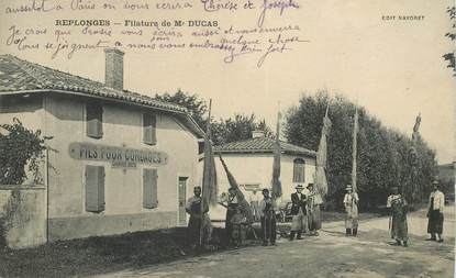 CPA FRANCE 01 "Replonges, filature de Mr DUCAS"