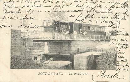 CPA FRANCE 01 "Pont de Vaux, la Passerelle"