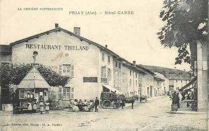 CPA FRANCE 01 "Priay, Hotel Carre"