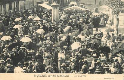 CPA FRANCE 01 "Saint Julien sur Reyssouze, le Marché"