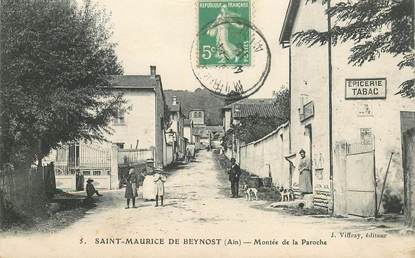 CPA FRANCE 01 "Saint Maurice de Beynost, la montée de la Paroche"