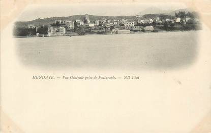 CPA FRANCE 64 "Hendaye, vue générale prise de Fontarabie"