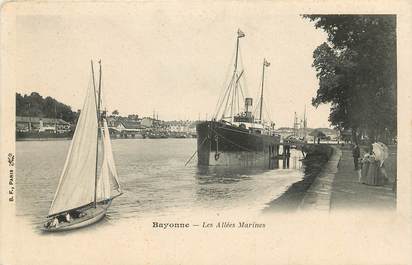 CPA FRANCE 64 "Bayonne, les Allées Marines"