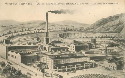 CPA FRANCE 01 "Virieu le Grand, Usine des Genièvres BUSCAL Frères"