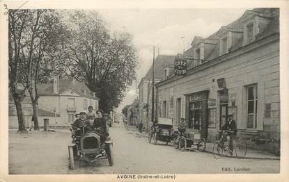 CPA FRANCE 37 "Avoine, café du Centre"