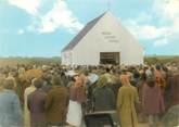 29 Finistere / CPSM FRANCE 29 "La foule davant l'Oratoire de Kerizinen, en Plouvenez Lochrist"