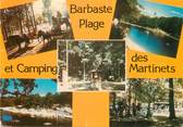 47 Lot Et Garonne / CPSM FRANCE 47 "Barbaste, plage et camping des Martinets"