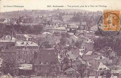 / CPA FRANCE 23 "Aubusson, vue générale prise de la tour de l'horloge"