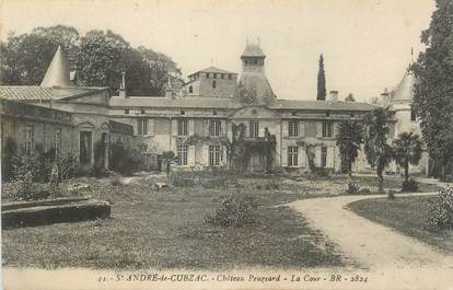/ CPA FRANCE 33 "Saint André de Cubzac, château Peugeard"