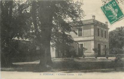 / CPA FRANCE 33 "Périssac, château Courau"