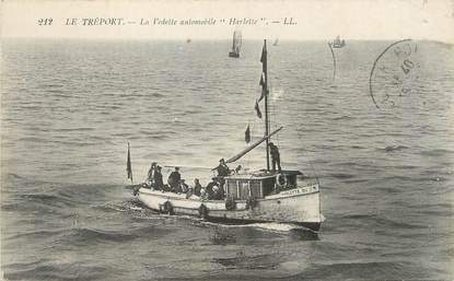 / CPA FRANCE 76 "Le Tréport, la vedette automobile Harlette"