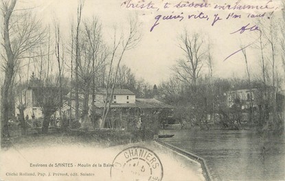 / CPA FRANCE 17 "Environs de Saintes, moulin de la Baine"