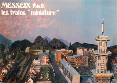 / CPSM FRANCE 74 " Messeix, les trains miniature "