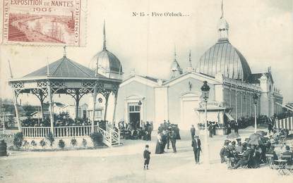 / CPA FRANCE 44 "Exposition de Nantes 1904, five O Clock" / VIGNETTE