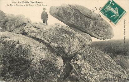 / CPA FRANCE 29 "La vallée Tré Auray, la pierre Branlante de Brech"