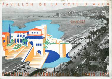 / CPSM FRANCE 06 "Cannes, exposition Internationale de Paris 1937