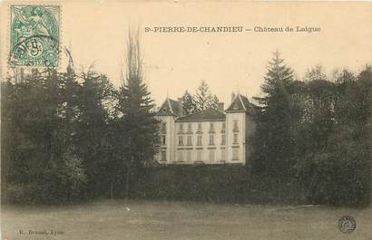 CPA FRANCE 38 "Saint Pierre de Chandieu, chateau de Laigue"