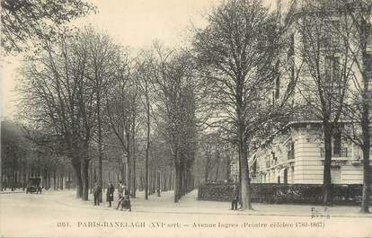 / CPA FRANCE 75018 "Paris Ranelaghi, avenue Ingres"