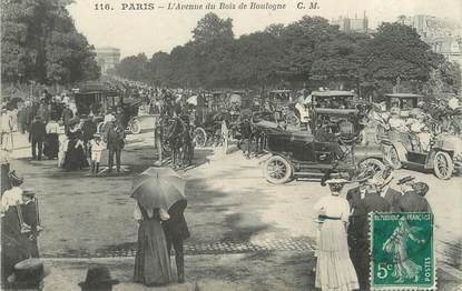 / CPA FRANCE 75016 "Paris, l'avenue du Bois de Boulogne "