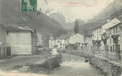 / CPA FRANCE 09 "Auzat, intérieur du village"