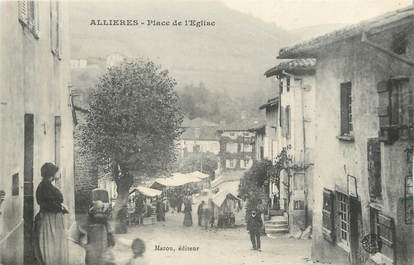 / CPA FRANCE 09 "Allières, place de l'église"