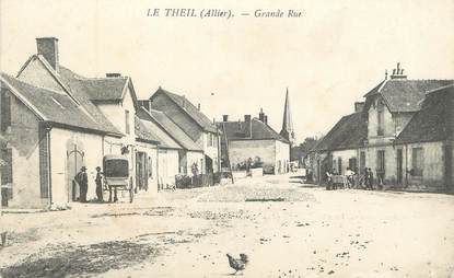 / CPA FRANCE 03 "Le Theil, grande rue"