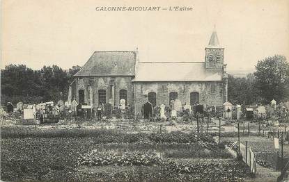 / CPA FRANCE 62 "Calonne Ricouart, l'église"