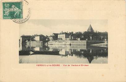 CPA FRANCE 71 "Verdun sur le Doubs, vue de Verdun et Saint Jean"