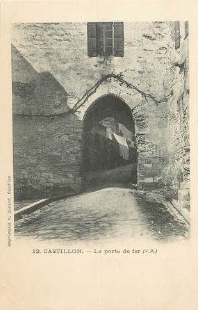 / CPA FRANCE 33 "Castillon, la porte de fer"