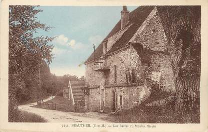 / CPA FRANCE 77 "Beautheil, les restes du moulin Niveté"