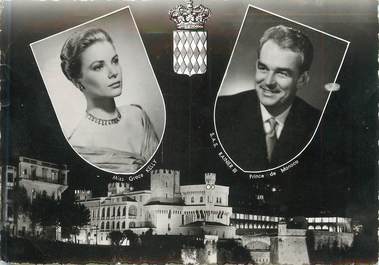 / CPSM  MONACO "Miss Grace Kelly et S.A.S Rainier III Prince de Monaco"