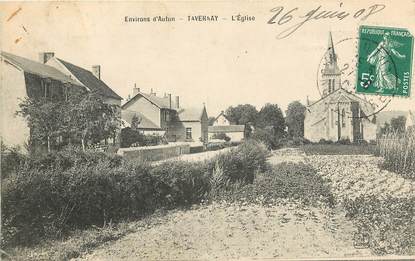 CPA FRANCE 71 "Environs d'Autun, Tavernay, Eglise"