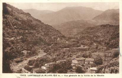 / CPA FRANCE 06 "Lantosque, vue générale de la vallée de la Vésubie"